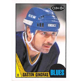 Řadové karty - Gingras Gaston - 1987-88 O-Pee-Chee No.229