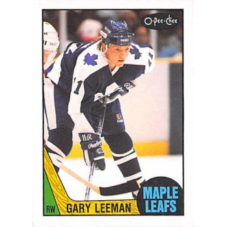 Řadové karty - Leeman Gary - 1987-88 O-Pee-Chee No.240