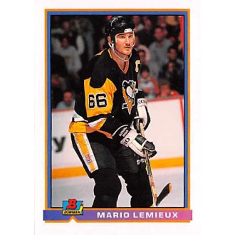 Řadové karty - Lemieux Mario - 1991-92 Bowman No.87