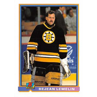 Řadové karty - Lemelin Rejean - 1991-92 Bowman No.354