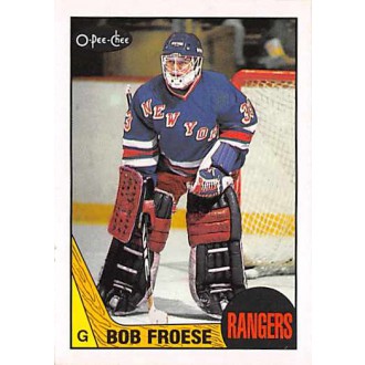Řadové karty - Froese Bob - 1987-88 O-Pee-Chee No.195