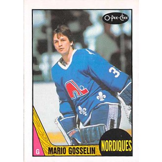 Řadové karty - Gosselin Mario - 1987-88 O-Pee-Chee No.250