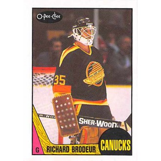 Řadové karty - Brodeur Richard - 1987-88 O-Pee-Chee No.257