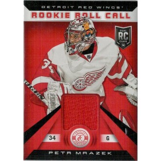 Jersey karty - Mrázek Petr - 2013-14 Totally Certified Rookie Roll Call Jerseys Red No.RR-PMR