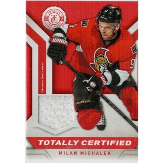 Jersey karty - Michálek Milan - 2013-14 Totally Certified Jerseys Red  No.TC-MMI