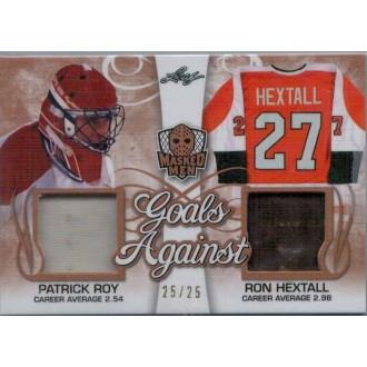 Jersey karty - Roy Patrick, Hextall Ron- 2016-17 Leaf Masked Men Goals Against No.GA07