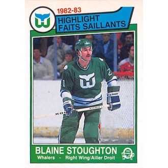 Řadové karty - Stoughton Blaine - 1983-84 O-Pee-Chee No.136