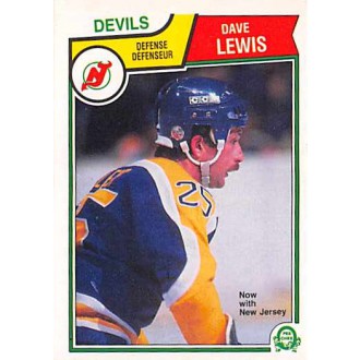 Řadové karty - Lewis Dave - 1983-84 O-Pee-Chee No.158