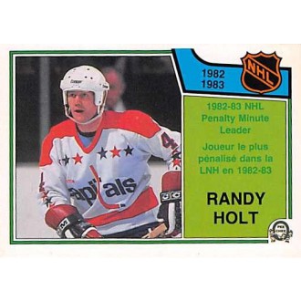 Řadové karty - Holt Randy - 1983-84 O-Pee-Chee No.220