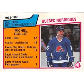 Řadové karty - Goulet Michel - 1983-84 O-Pee-Chee No.287