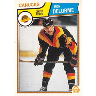 Řadové karty - Delorme Ron - 1983-84 O-Pee-Chee No.348