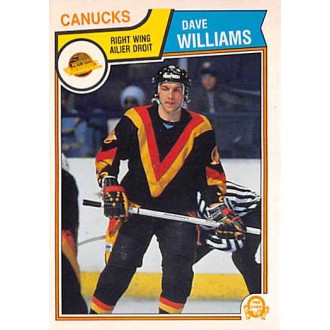 Řadové karty - Williams Dave - 1983-84 O-Pee-Chee No.363