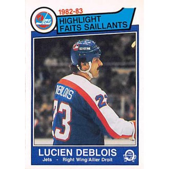 Řadové karty - Deblois Lucien - 1983-84 O-Pee-Chee No.378