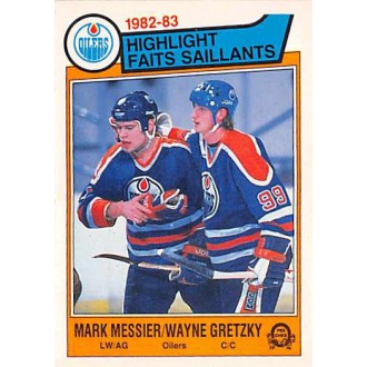 Řadové karty - Messier Mark, Gretzky Wayne - 1983-84 O-Pee-Chee No.23