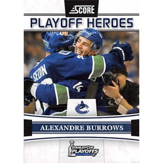 Insertní karty - Burrows Alexandre - 2011-12 Score Playoff Heroes No.3