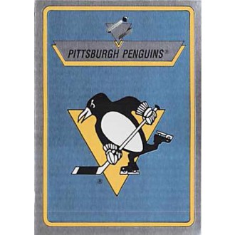 Řadové karty - Pittsburgh Penguins Logo - 1990-91 Panini Stickers No.132