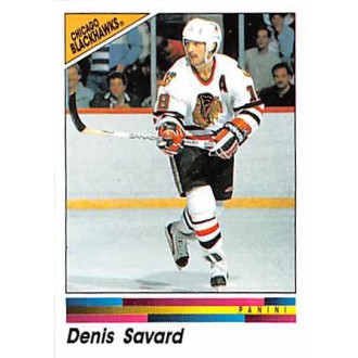 Řadové karty - Savard Denis - 1990-91 Panini Stickers No.198