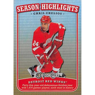 Insertní karty - Chelios Chris - 2008-09 O-Pee-Chee Season Highlights No.SH4