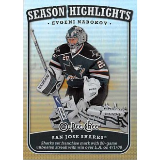 Insertní karty - Nabokov Evgeni - 2008-09 O-Pee-Chee Season Highlights No.SH5