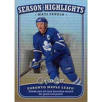 Insertní karty - Sundin Mats - 2008-09 O-Pee-Chee Season Highlights No.SH12