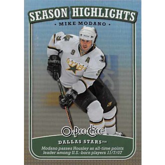 Insertní karty - Modano Mike - 2008-09 O-Pee-Chee Season Highlights No.SH13