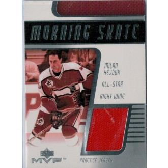 Jersey karty - Hejduk Milan - 2001-02 MVP Morning Skate Jerseys No.J-MH