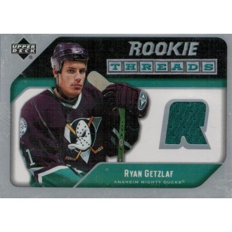 Jersey karty - Getzlaf Ryan - 2005-06 Upper Deck Rookie Threads  No.RT-RG
