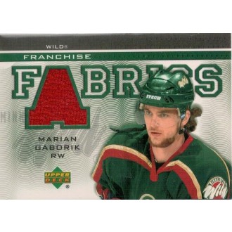 Jersey karty - Gáborík Marián - 2003-04 Topps Traded & Rookies Franchise Fabrics No.FF-MG