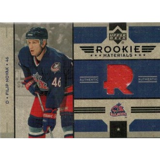 Jersey karty - Novák Filip - 2006-07 Upper Deck Rookie Materials - red No.RM-FN