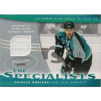Jersey karty - Marleau Patrick - 2006-07 Power Play Specialists Jerseys No.S-PM