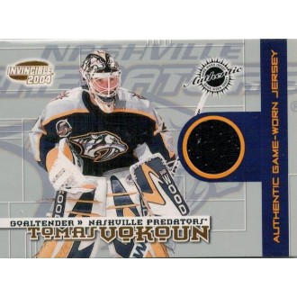 Jersey karty - Vokoun Tomáš - 2003-04 Invincible Jerseys - black No.17