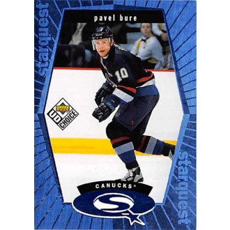 Insertní karty - Bure Pavel - 1998-99 UD Choice StarQuest Blue No.SQ2