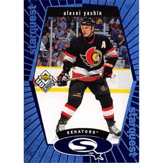 Insertní karty - Yashin Alexei - 1998-99 UD Choice StarQuest Blue No.SQ10