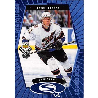 Insertní karty - Bondra Peter - 1998-99 UD Choice StarQuest Blue No.SQ14