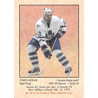 Řadové karty - Nolan Owen - 2002-03 Parkhurst Retro No.45