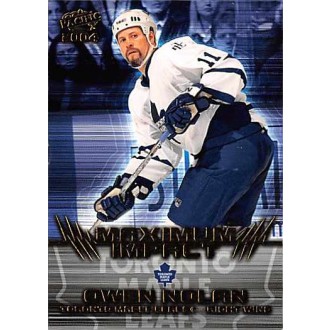 Insertní karty - Nolan Owen - 2003-04 Pacific Maximum Impact No.9