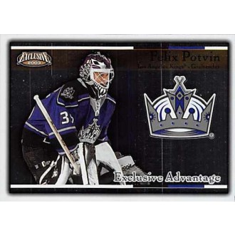 Insertní karty - Potvin Felix - 2002-03 Exclusive Advantage No.9