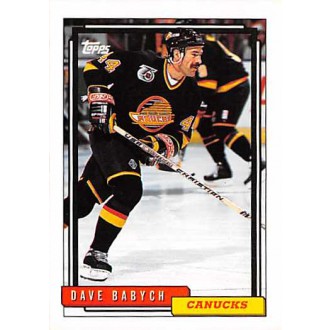 Řadové karty - Babych Dave - 1992-93 Topps No.138