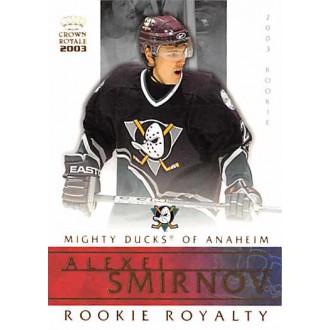 Insertní karty - Smirnov Alexei - 2002-03 Crown Royale Rookie Royalty No.3