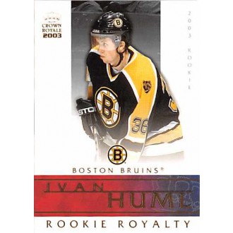 Insertní karty - Huml Ivan - 2002-03 Crown Royale Rookie Royalty No.4