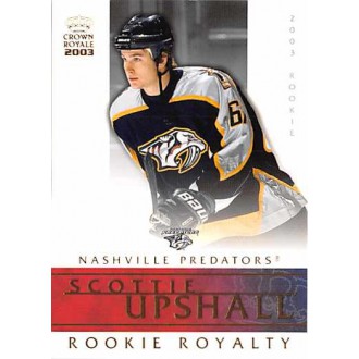 Insertní karty - Upshall Scottie - 2002-03 Crown Royale Rookie Royalty No.14