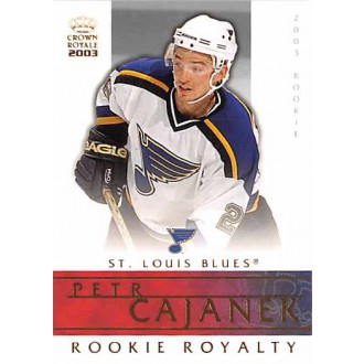 Insertní karty - Čajánek Petr - 2002-03 Crown Royale Rookie Royalty No.18