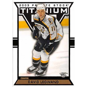 Řadové karty - Legwand David - 2002-03 Titanium No.60