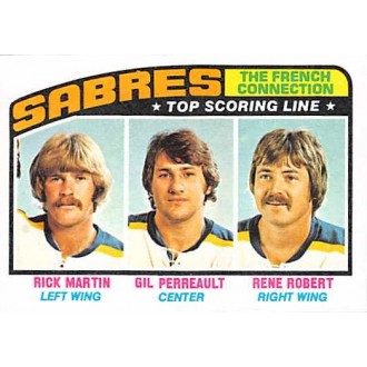 Řadové karty - Martin Rick, Perreault Gil, Robert Rene - 1976-77 Topps No.214