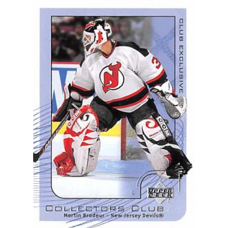 Řadové karty - Brodeur Martin - 2001-02 Upper Deck Collectors Club Exclusive No.NHL10