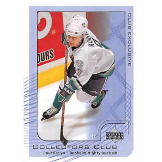 Řadové karty - Kariya Paul - 2001-02 Upper Deck Collectors Club Exclusive No.NHL12