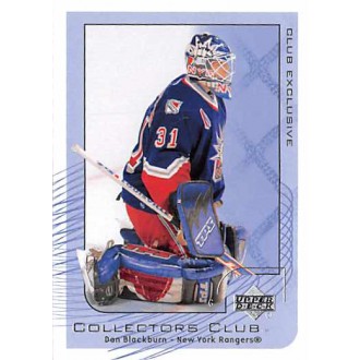 Řadové karty - Blackburn Dan - 2001-02 Upper Deck Collectors Club Exclusive No.NHL20
