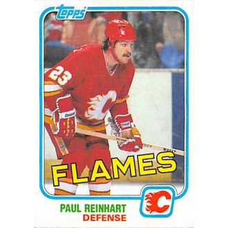 Řadové karty - Reinhart Paul - 1981-82 Topps No.28