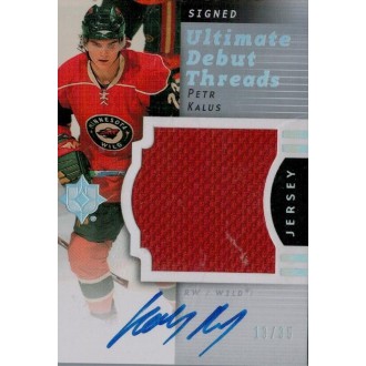 Jersey karty - Kalus Petr - 2007-08 Ultimate Collection Ultimate Debut Threads Jerseys Autographs No.DT-KA
