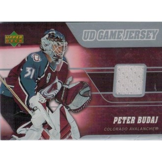 Jersey karty - Budaj Peter - 2006-07 Upper Deck Game Jerseys white No.J-BU